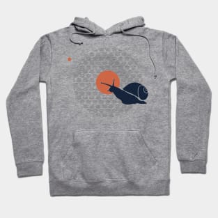 Snail at sunset Hoodie